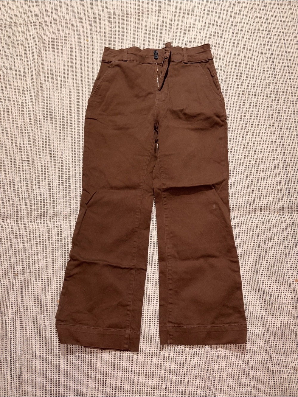 EVERLANE Women's The Organic Wide-Leg Pant Size 6 In Brown